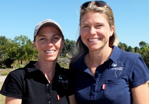 Koning Leeu op Gansbaai drumpel